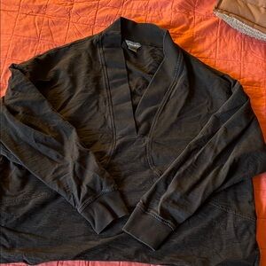 Eddie Bauer Black Corduroy Collar Jacket